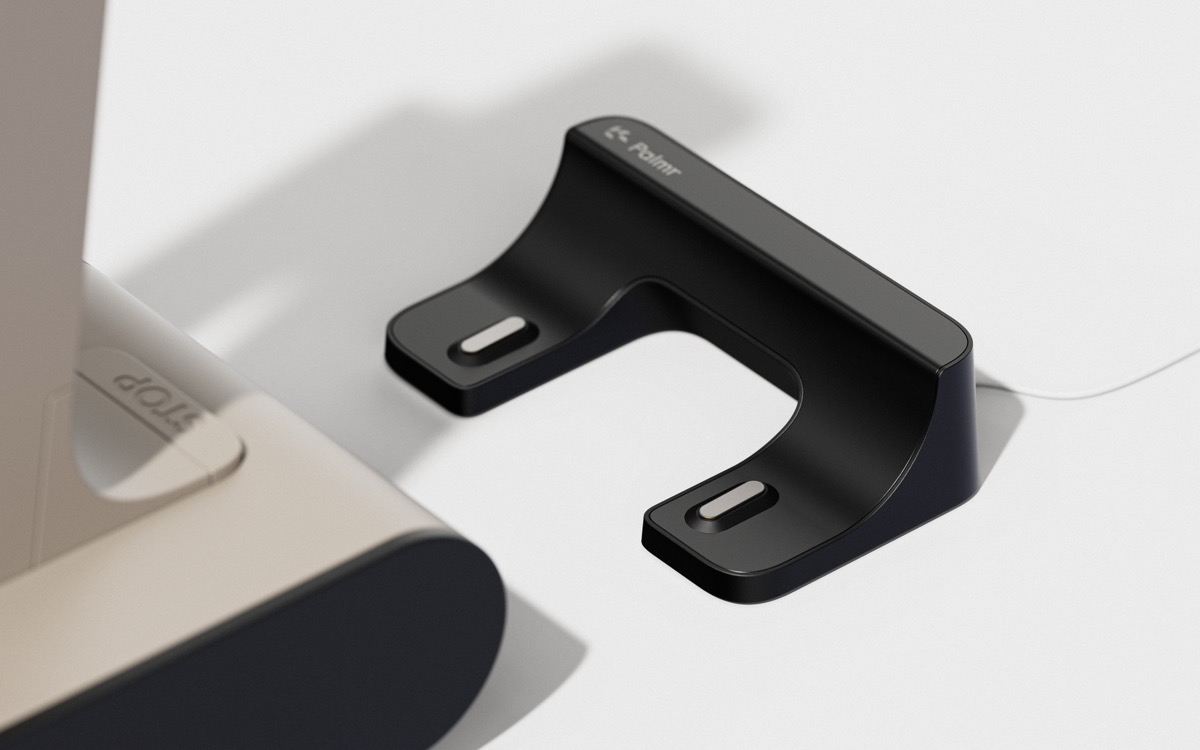 Palmr docking station — sleek charging base with automatic alignment
